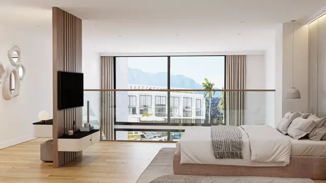 Rendering Schlafzimmer · Esentepe · Nordküste