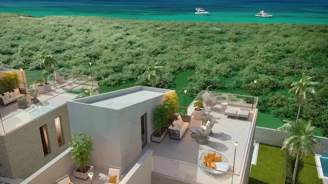 Blick von einer Rooftop Terrasse · Tatlısu · Nordküste