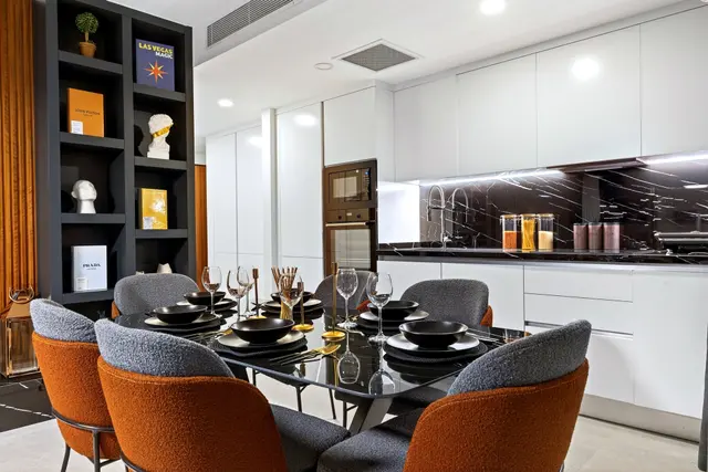 Wohnzimmer mit offener Küche · İskele · Long Beach