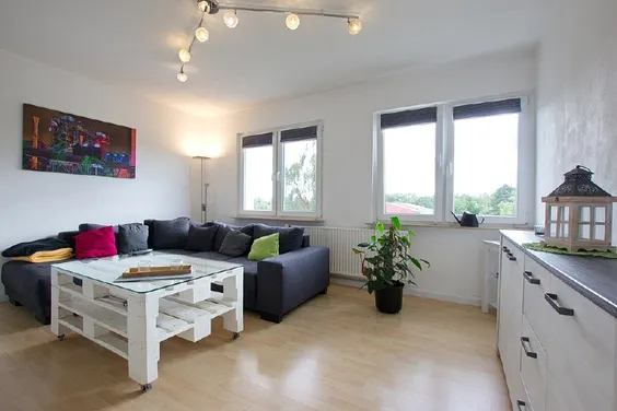 Helle Wohnung in Herne-Wanne, komplett möbliert, Parken direkt am Haus