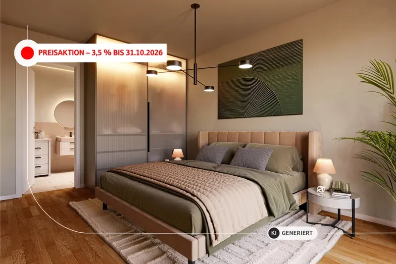 KI-generiert: Schlafzimmer