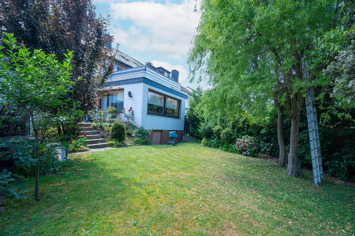 Rückansicht mit Garten