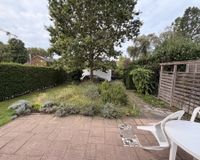 Garten mit Westausrichtung und Garage