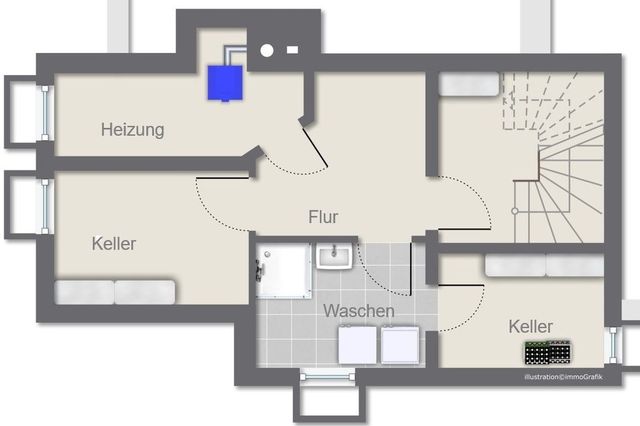 Grundiss Kellergeschoss