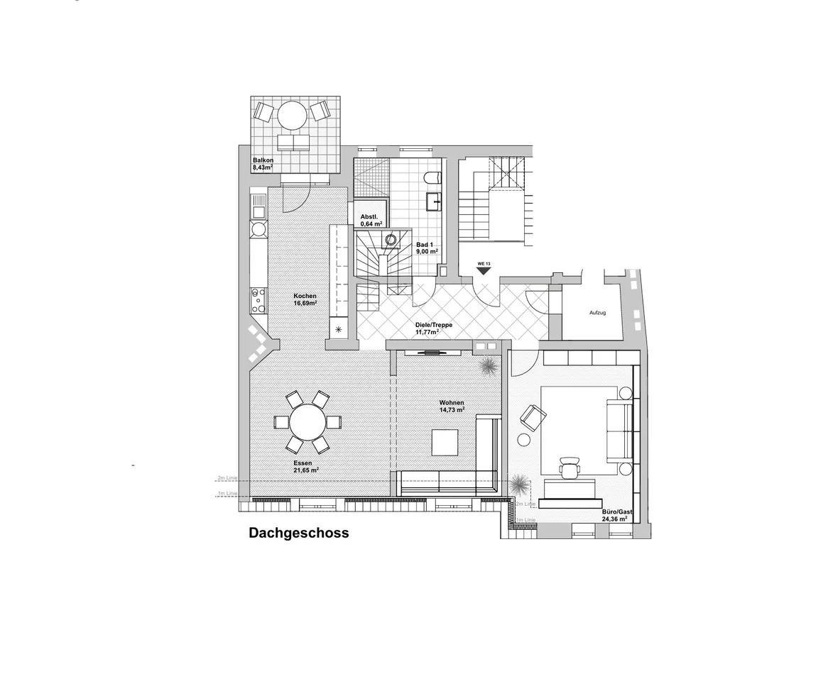 Grundriss Dachgeschoss