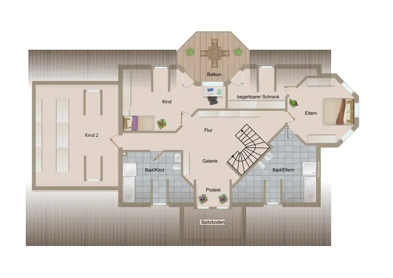 Grundriss Obergeschoss