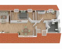 Grundriss Dachgeschoss (nicht maßstabsgetreu)