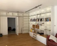Schicke Bücherwand 