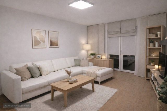 Wohnzimmer mit Gartenzugang