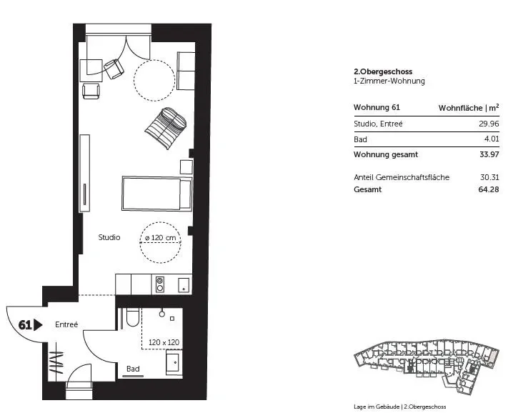 Wohnung 61 Grundriss