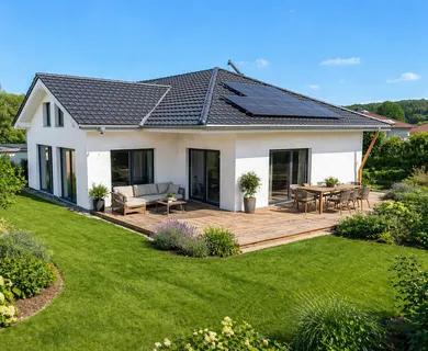 Ebenerdig. Naturnah. Energieeffizient.  Exklusiver Neubau-Bungalow kurz vor Fertigstellung!