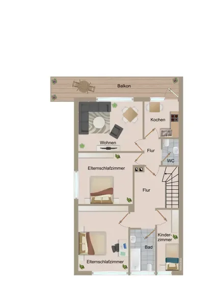 Grundriss Obergeschoss