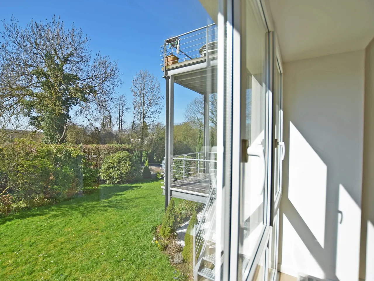 Ausblick aus dem Schlafzimmer