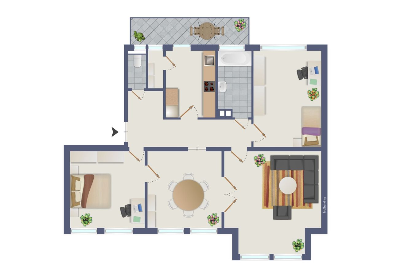 Grundriss (illustriert)