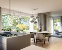 Es handelt sich um unverbindliche Illustrationen mit Sonderausstattungen. Die Bauausführung erfolgt durch das Bauunternehmen