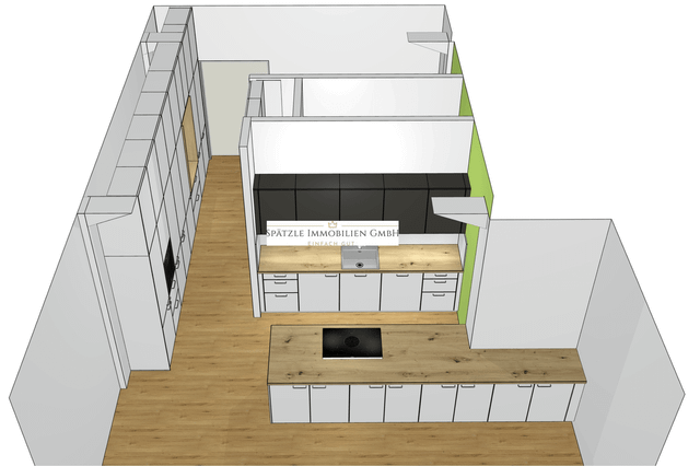 Küche inkl. Flurschränke