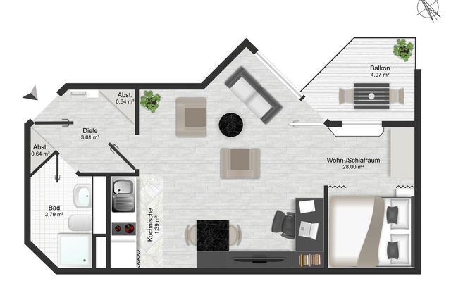 Grundriss WE 20 - 1OG