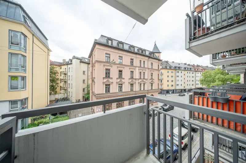 Ausblick vom Balkon
