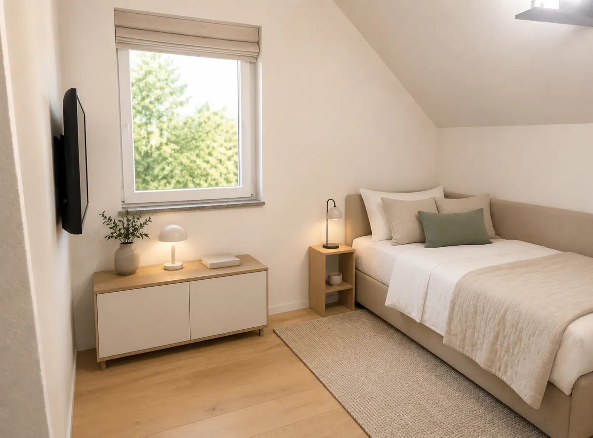 KI-Darstellung Schlafzimmer II