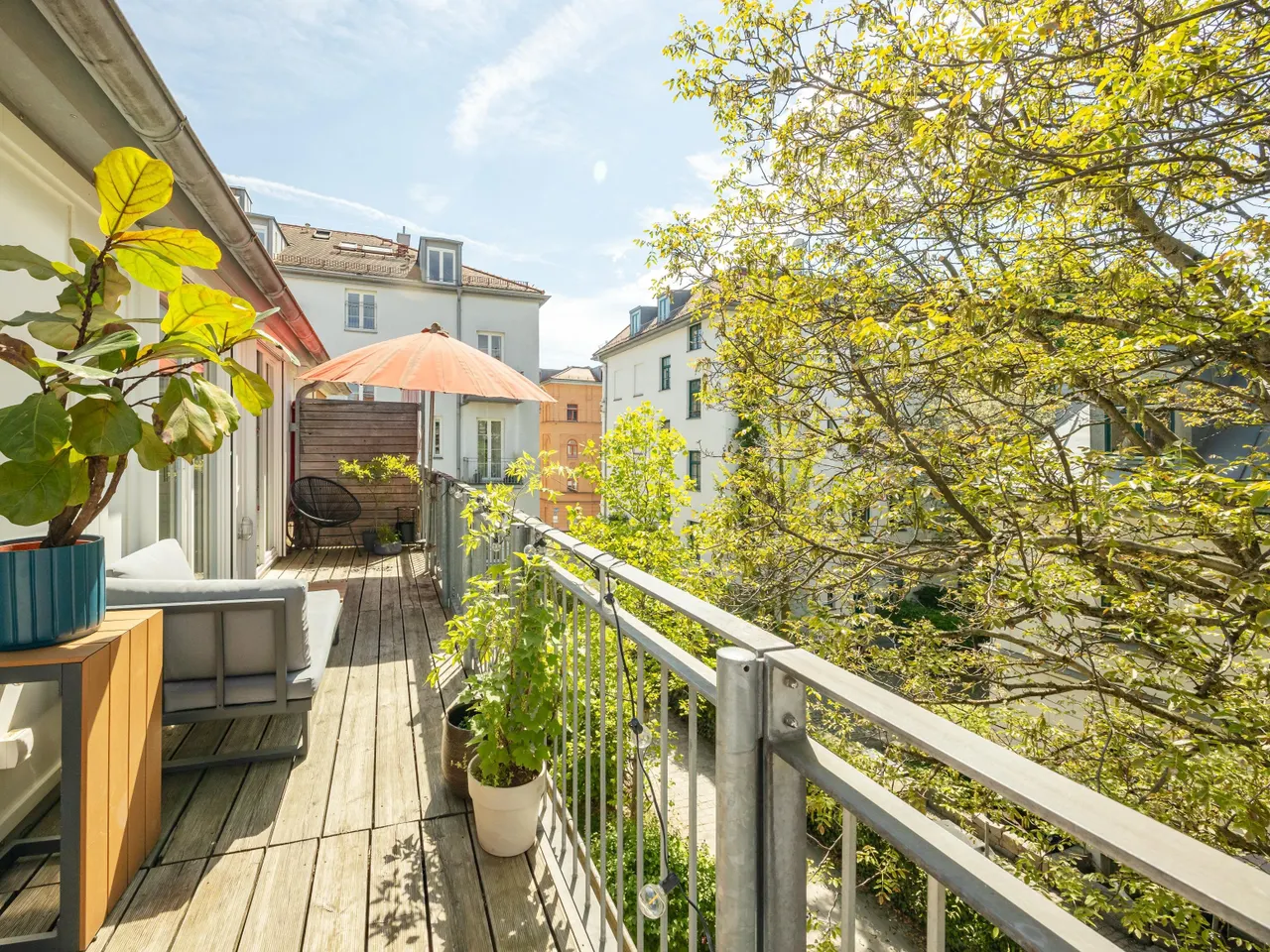Dachterrasse Westausrichtung