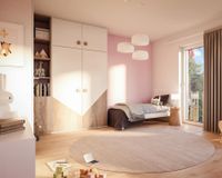 Es handelt sich um unverbindliche Illustrationen mit Sonderausstattungen. Die Bauausführung erfolgt durch das Bauunternehmen