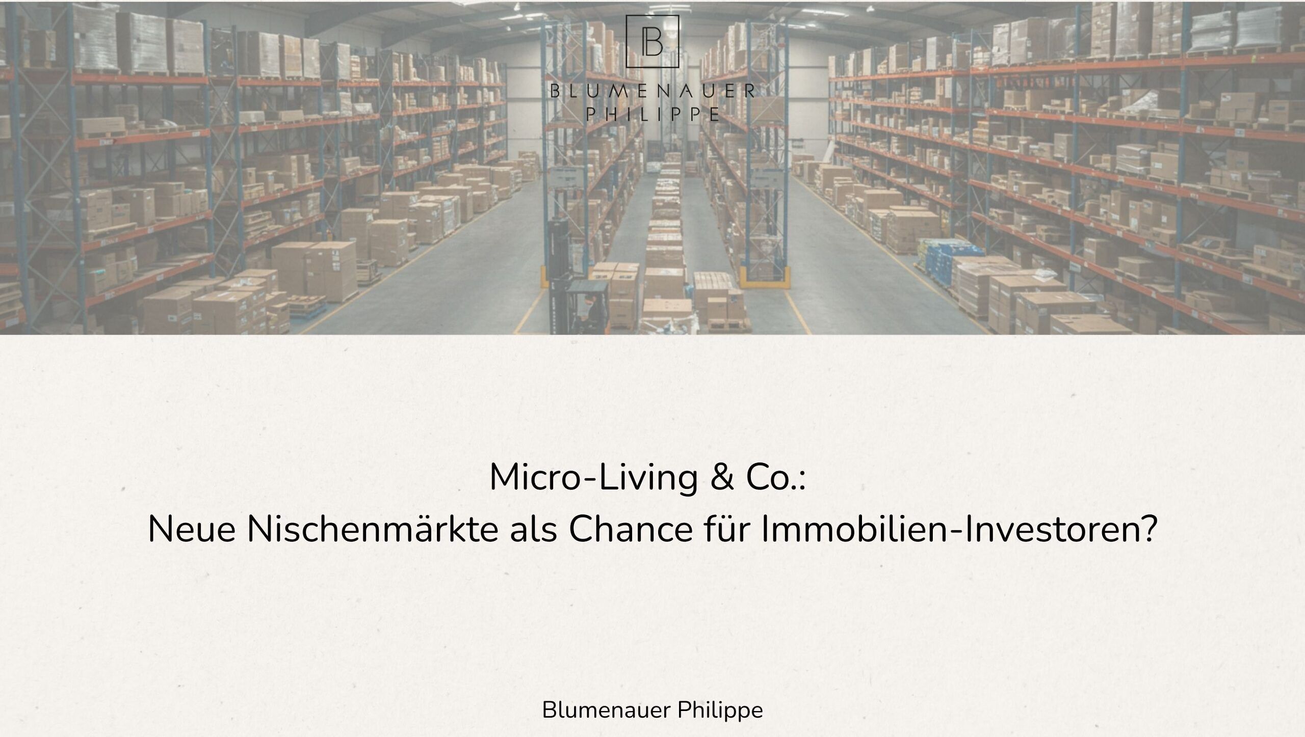 Micro-Living & Co.: Neue Nischenmärkte als Chance für Immobilien-Investoren? Micro-Living & Co.: Neue Nischenmärkte als Chance für Immobilien-Investoren?