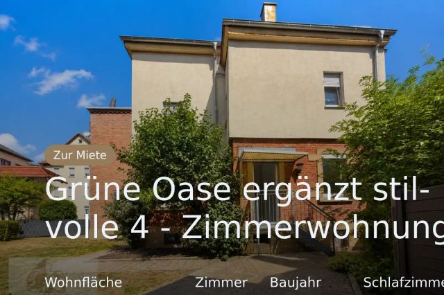Nicht mehr verfügbar: Grüne Oase ergänzt stilvolle 4 – Zimmerwohnung