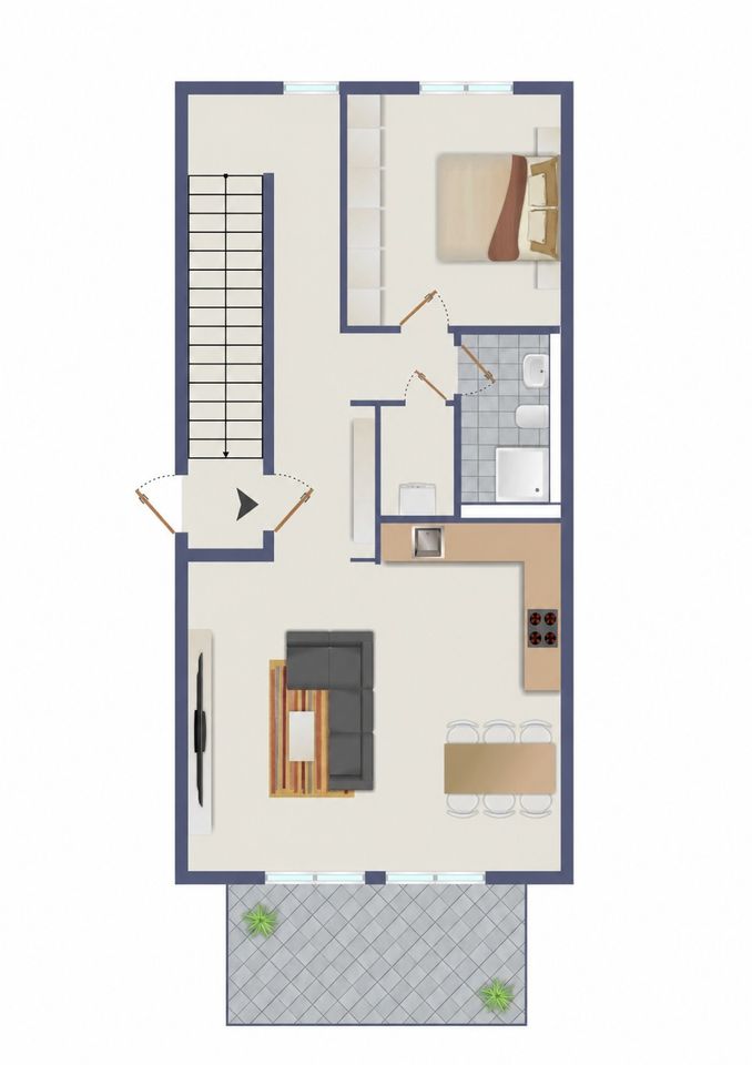 Grundriss Obergeschoss (illustriert)