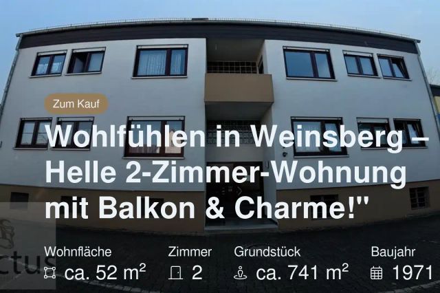 Nicht mehr verfügbar: Wohlfühlen in Weinsberg – Helle 2-Zimmer-Wohnung mit Balkon & Charme!“