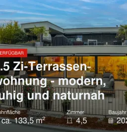 Neu im Angebot: 4.5 Zi-Terrassenwohnung – modern, ruhig und naturnah