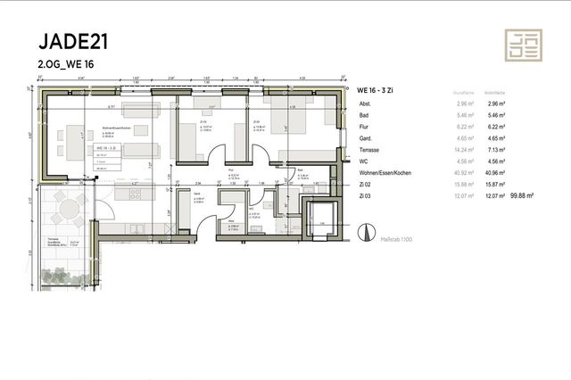 Wohnung 16 Grundriss