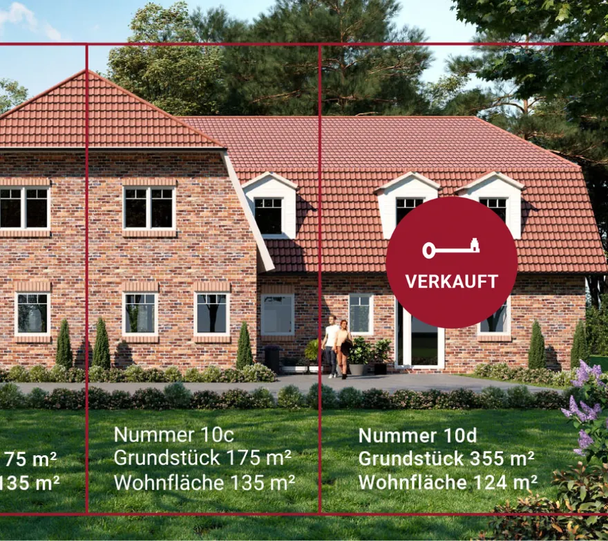 Neubau Erstbezug – 4 Exklusive Reihenhäuser auf einem Eigentumsgrundstück