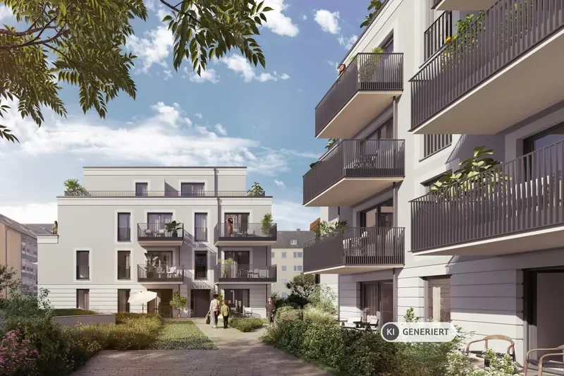 zentral & ruhig mit 1 Terrasse, 1 Balkon, 1 Homeoffice-Bereich
