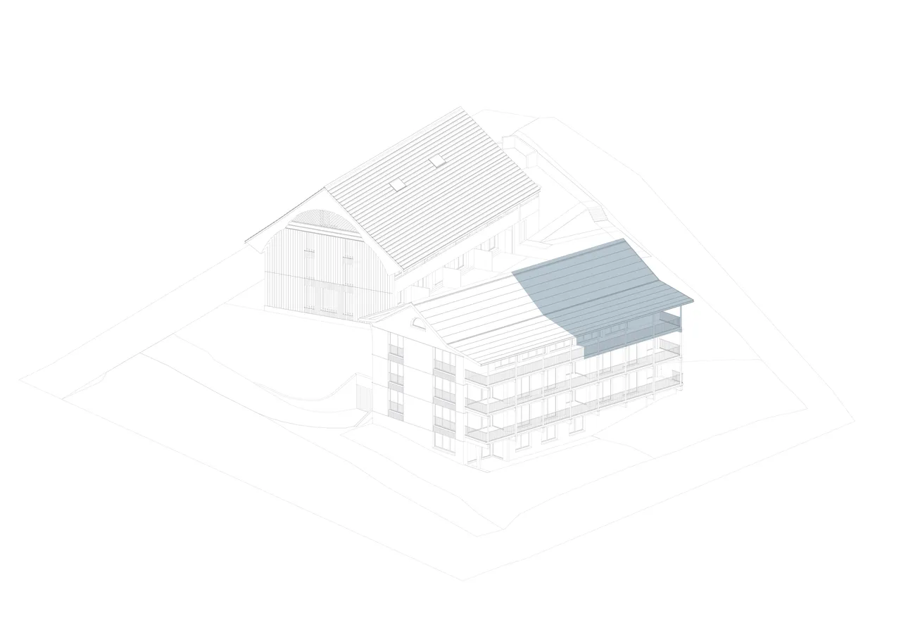 Axonometrie Wohnung 7