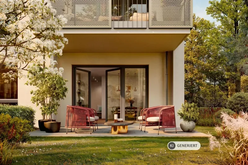 KI-generiert: Privatterrasse