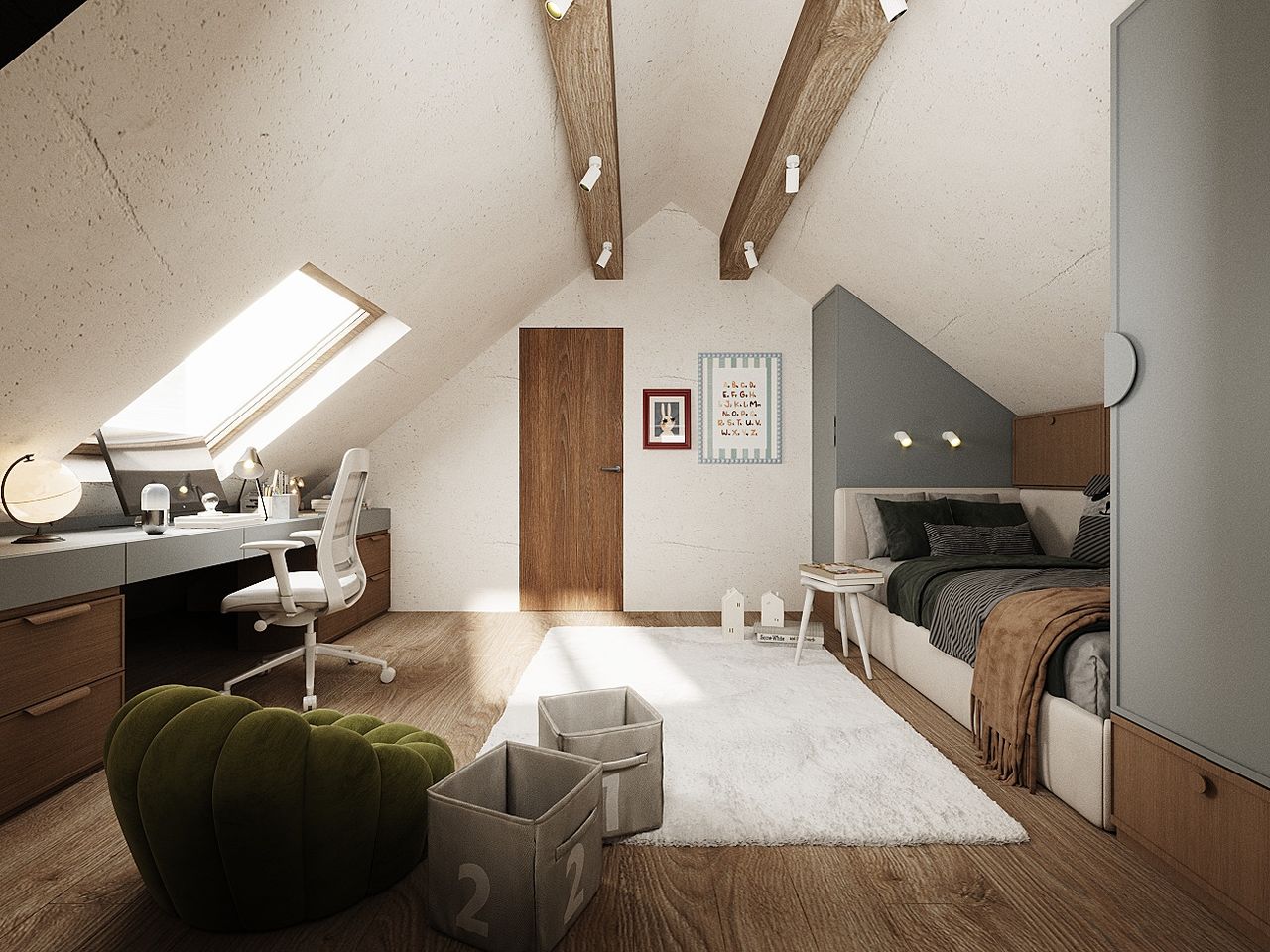 Dachgeschoss Schlafzimmer