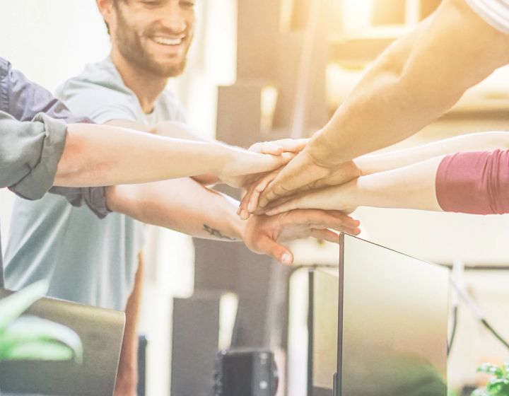 Zusammenarbeit im Team bei CARAT Immobilien