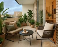 Balkon mit Gestaltungsvorschlag