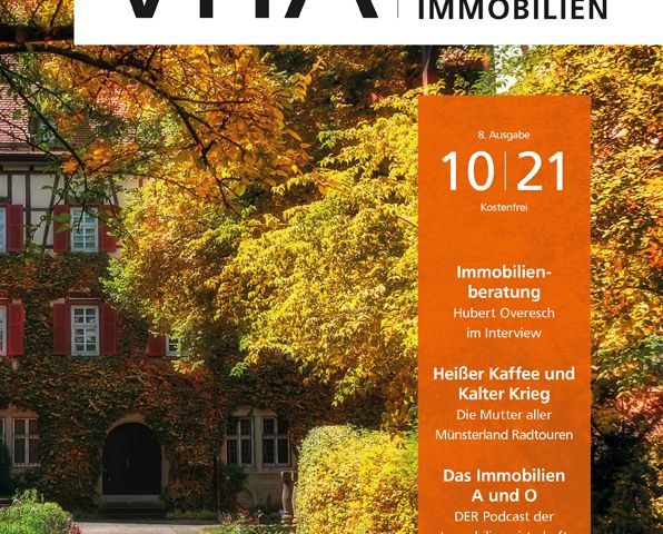 Cover der VITA, Ausgabe 10/21 - Das Magazin der Volksbank Immobilien Münsterland