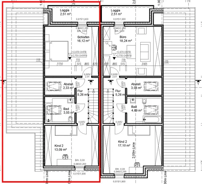 Grundriss Dachgeschoss