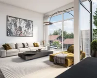 Es handelt sich um unverbindliche Illustrationen mit Sonderausstattungen. Die Bauausführung erfolgt durch das Bauunternehmen