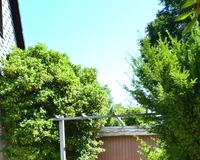 Garage mit Auffahrt