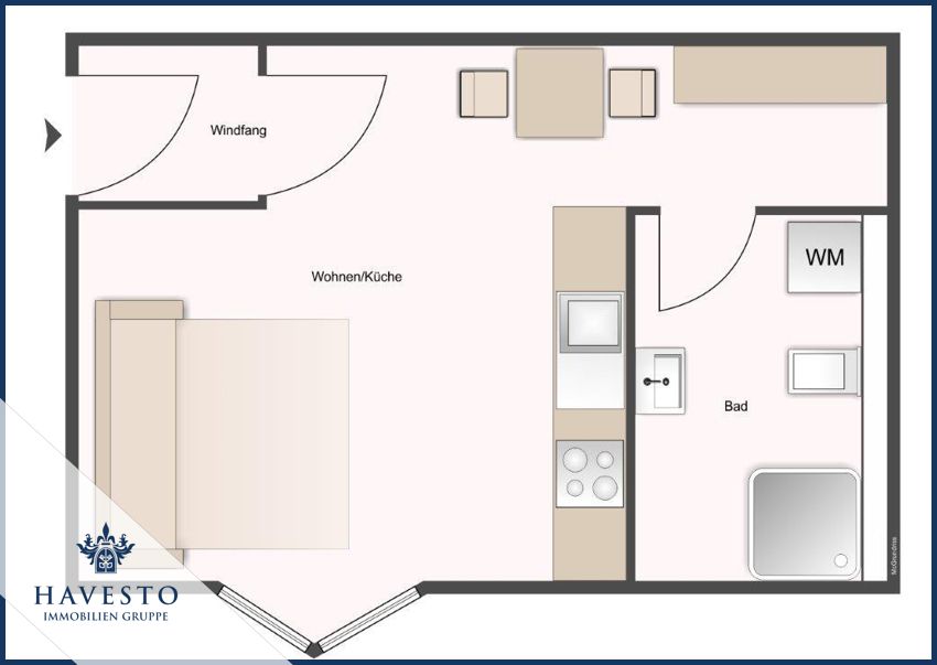 Attraktive 1-Zimmer-Wohnung mit neuer Einbauküche, Ideal für Studenten & Pendler! - Photo 3