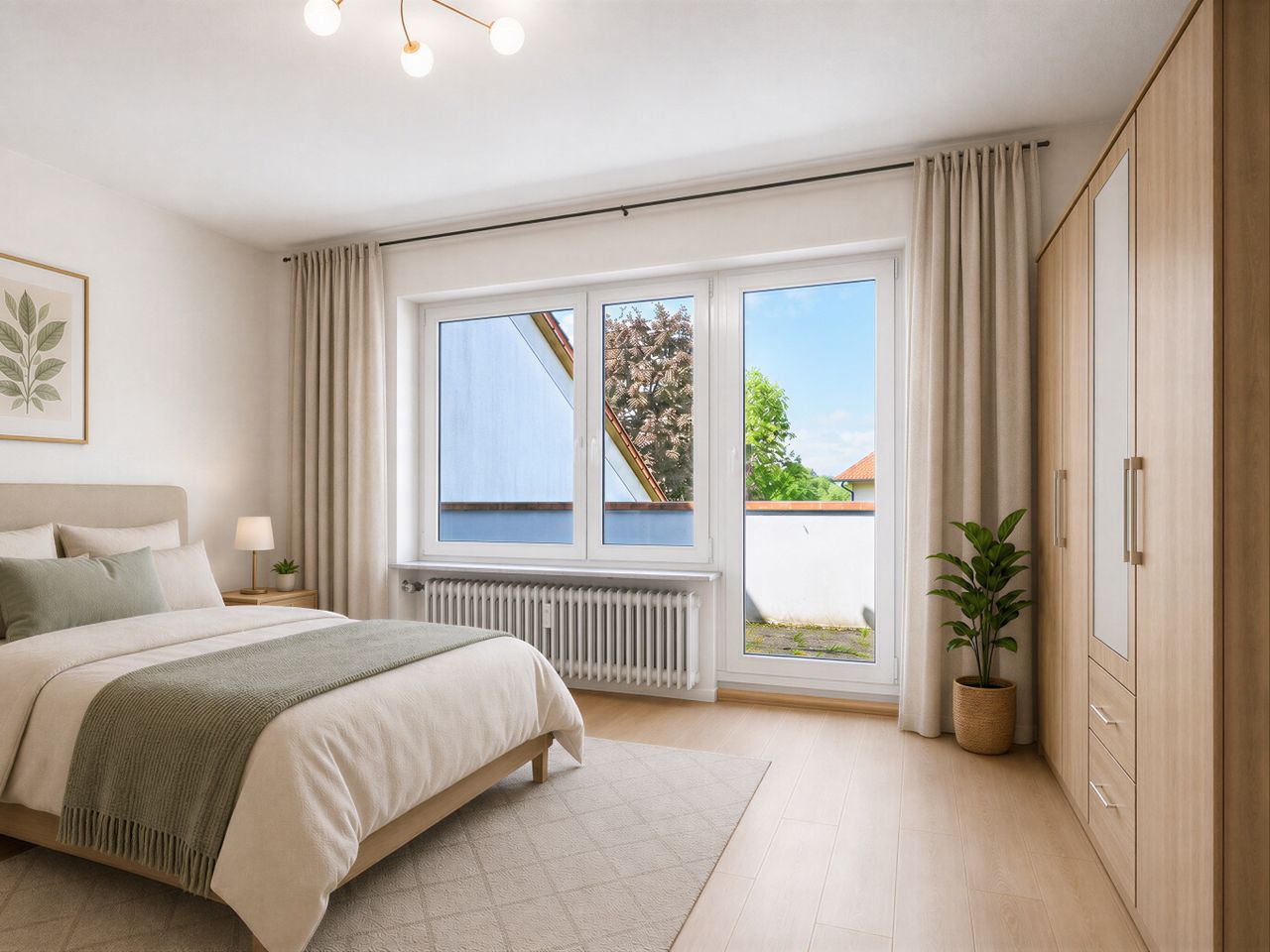 Schlafzimmer KI-Visualisierung