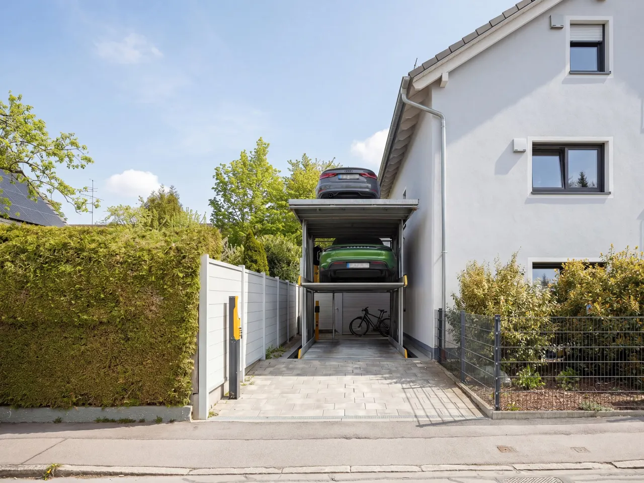 Versenkbarer Duplexstellplatz