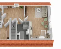 Grundriss Dachgeschoss (nicht maßstabsgetreu)