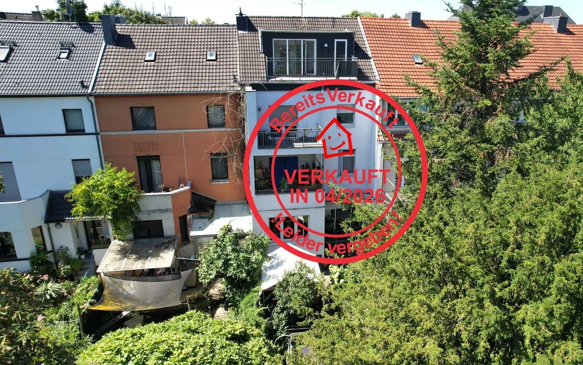 Vermietete 3-Zimmerwohnung mit großem Garten und Balkon in Leverkusen-Opladen!