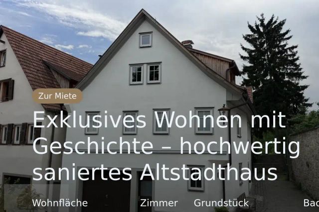 Neu im Angebot: Exklusives Wohnen mit Geschichte – hochwertig saniertes Altstadthaus