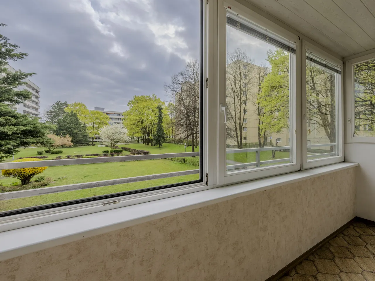 Blick vom Wintergarten