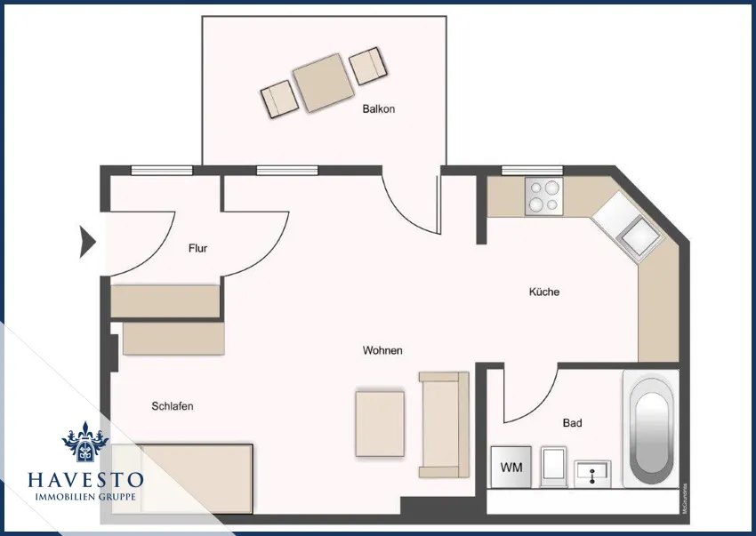 Moderne 1-Raumwohnung mit Balkon & EBK in Magdeburg- Sudenburg ideal für Studenten - Photo 5